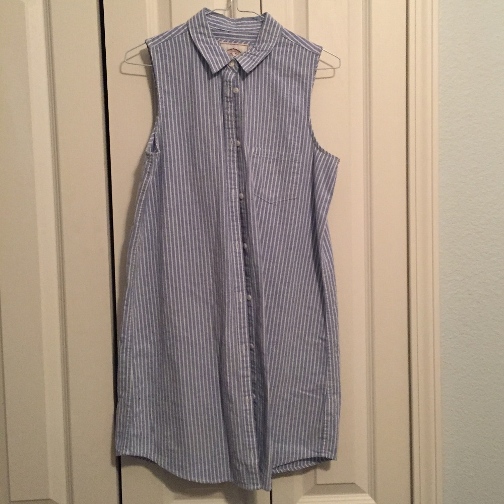 Long striped button up